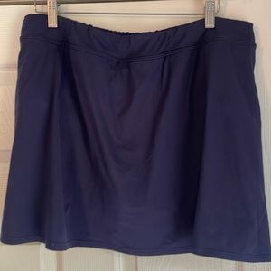 18 Long LL bean navy swim skirt